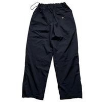 Nike Shox Black and Orange Vintage Shell Baggy Track Pant Bottoms (L)