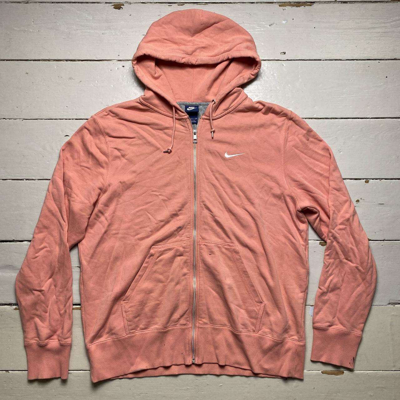 Nike Swoosh Pink and White Hoodie