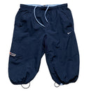 Nike Athletic Vintage Light Baby Blue and Navy Shell Trackpant Shorts (S)