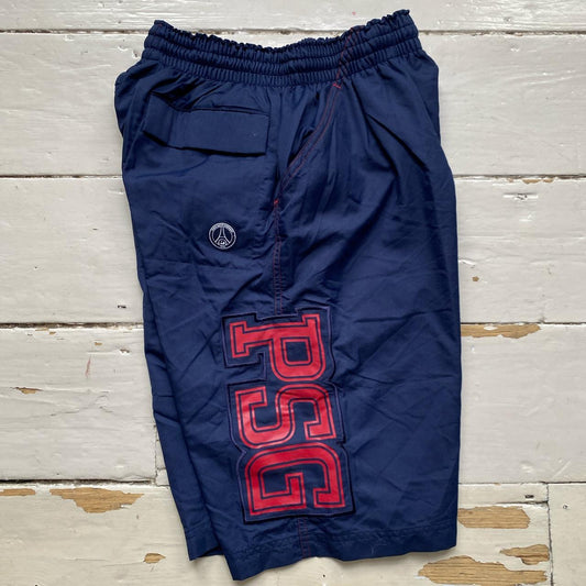 Nike PSG Vintage Shell Track Pant Shorts Navy and Red