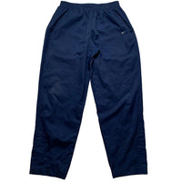 Nike Swoosh Navy and White Shell Trackpant Baggy Bottoms (L)