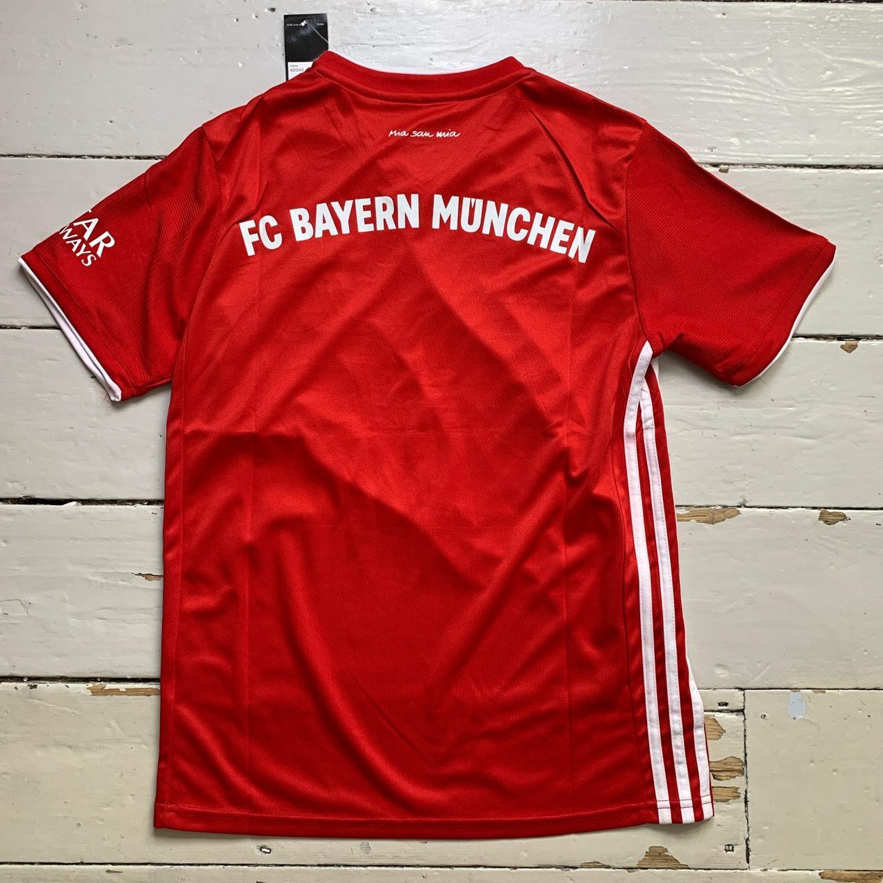 Bayern Munich Adidas T Mobile Football Jersey Red and White