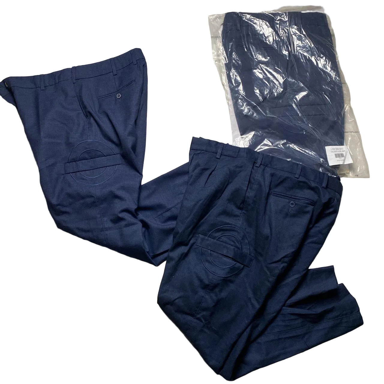 Workwear Navy Cargo Type Trousers (34W)
