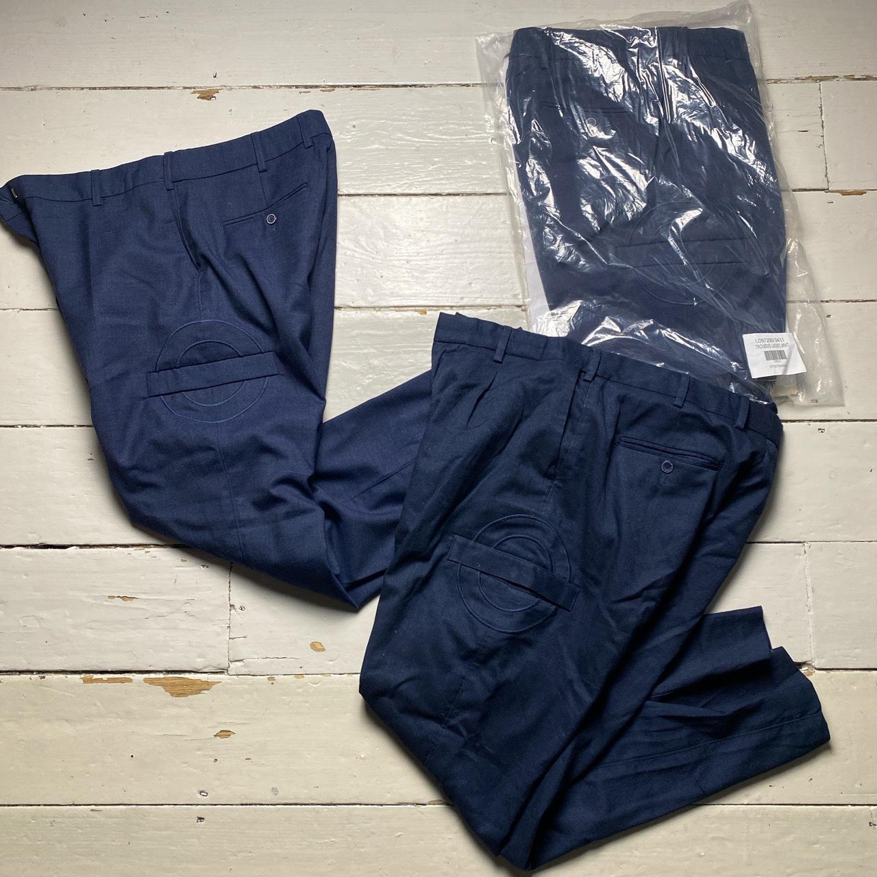 London Underground Navy Cargo Type Trousers