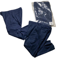Workwear Navy Cargo Type Trousers (34W)