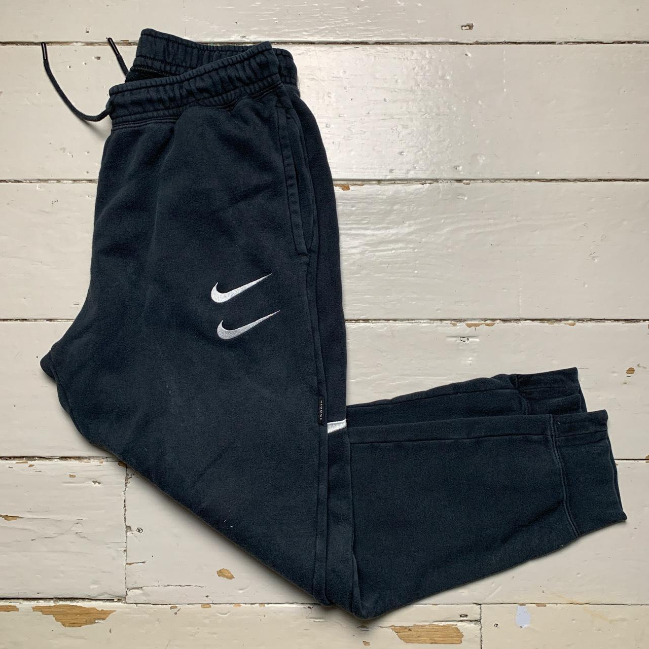 Nike Multi Swoosh Black White and Red Joggers