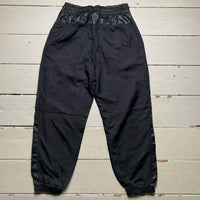 Nike Swoosh Black and White Baggy Cargo Type Track Pant Bottoms