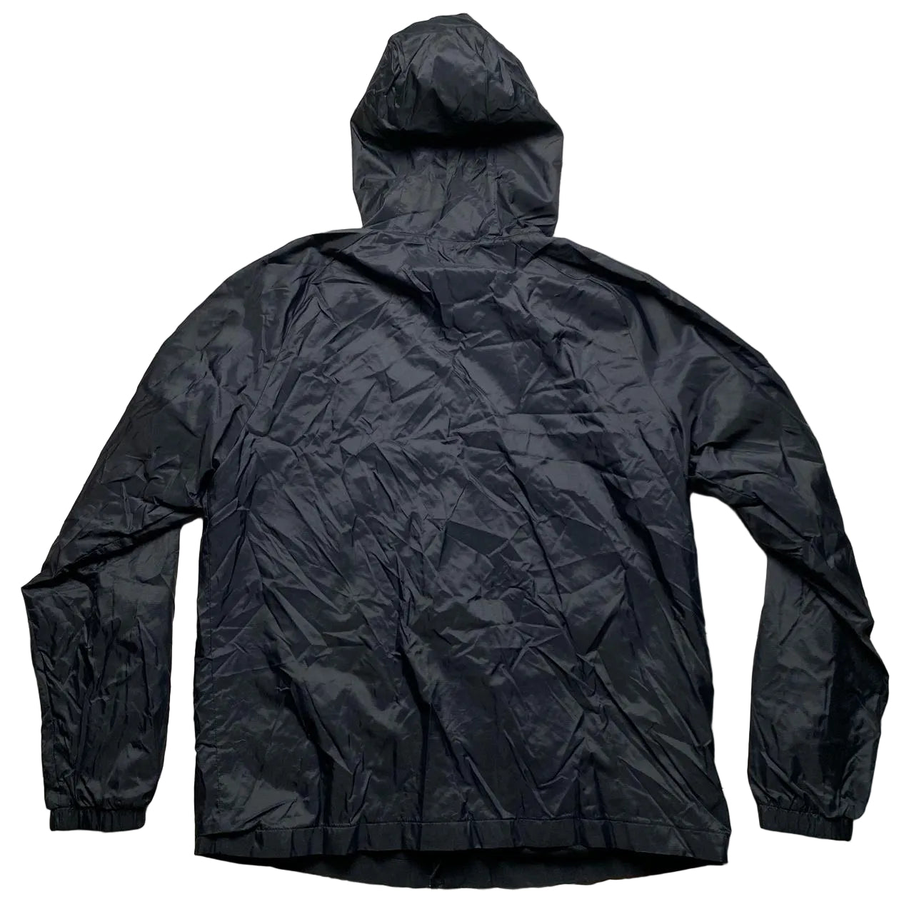 Nike Black and White Swoosh Shell Windbreaker Tracksuit Jacket (L)