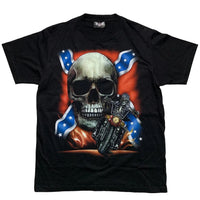 UK Rock Skeleton Grunge Biker Dukes Of Hazard T Shirt (L)