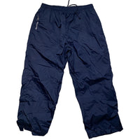 Reebok Navy and White Shell Trackpant Baggy Shorts (L)