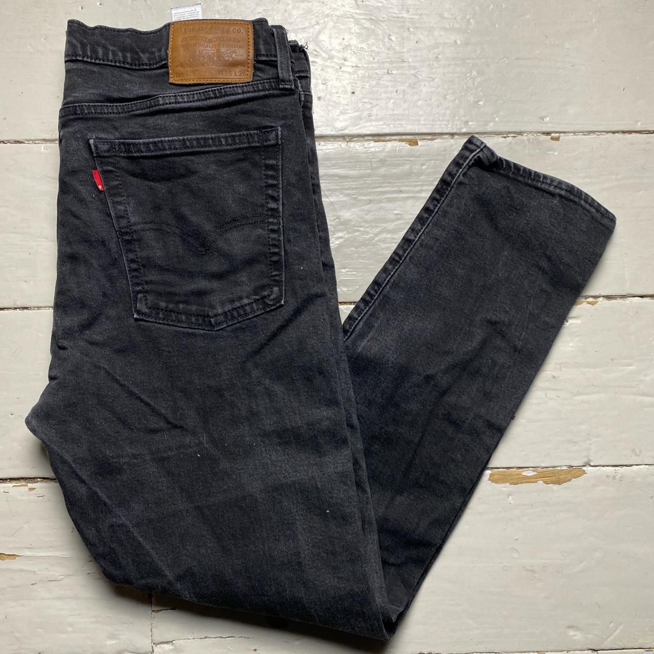 Levis 510 Charcoal Dark Grey Black Jeans