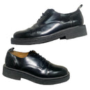AMI Paris Leather Shiny Smart Black Brogue Shoes (UK 12)