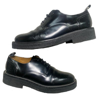 AMI Paris Leather Shiny Smart Black Brogue Shoes (UK 12)