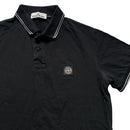 Stone Island Black and White Short Sleeve Polo Shirt (S)