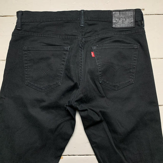 Levis Jet Black 520 Slim Jeans