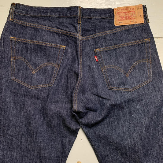 Levis 501 Vintage Baggy Navy Jeans