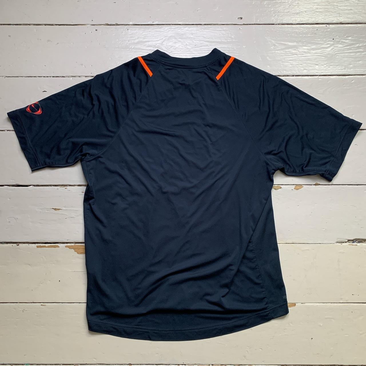 Nike Vintage Total 90 Football Jersey Navy and Orange