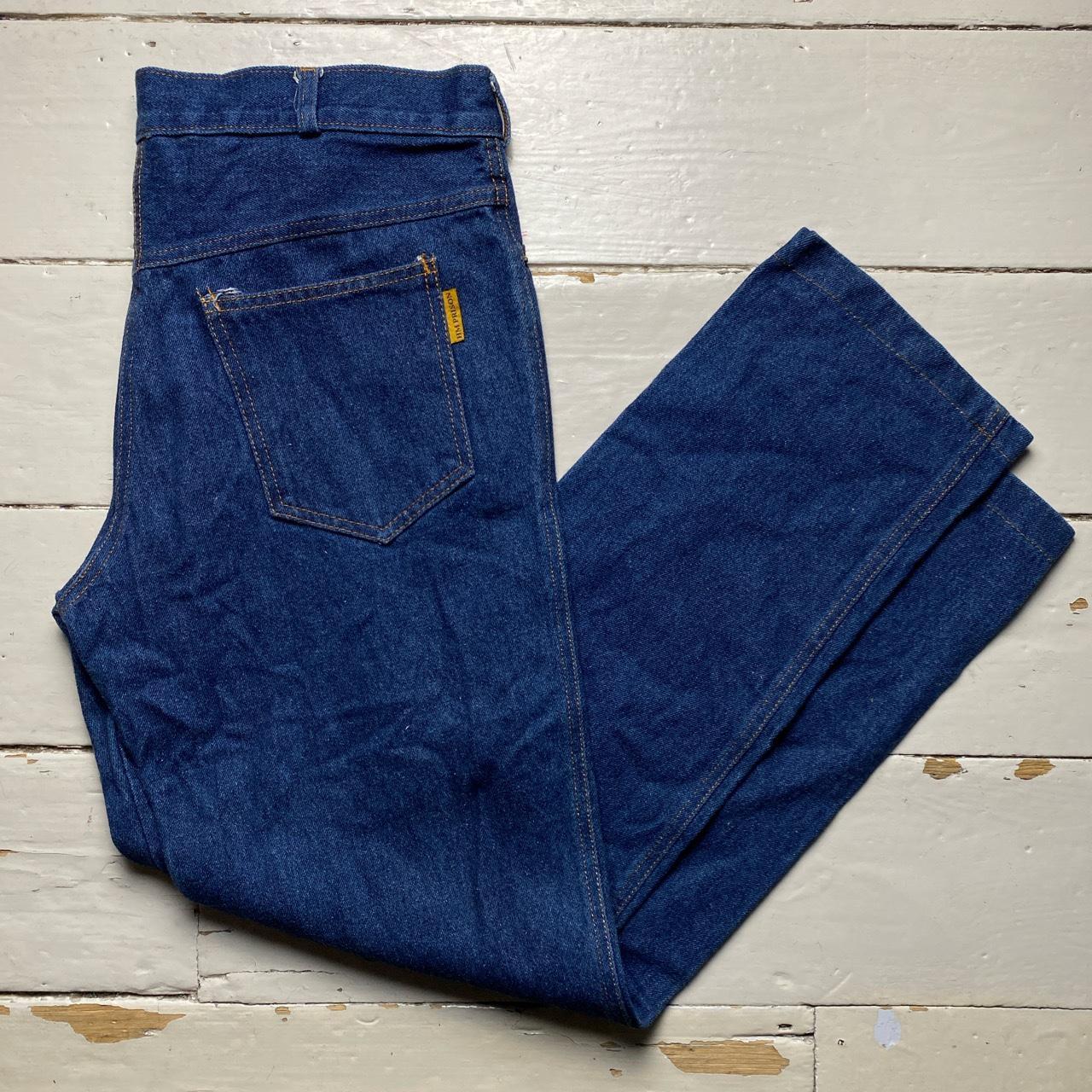 HM Prison Vintage Navy Baggy Jeans