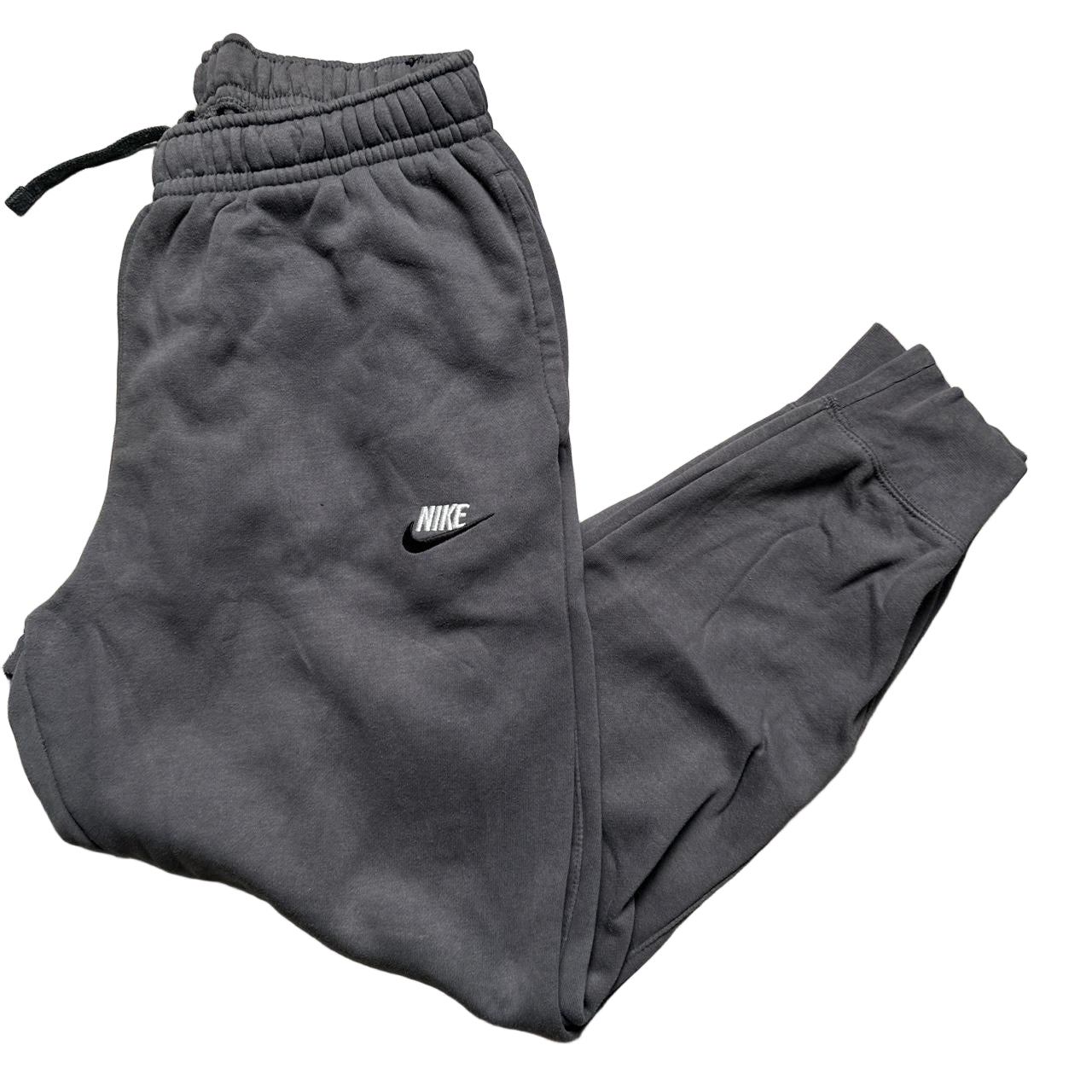 Nike Grey Black and White Swoosh Jogger Bottoms (M)