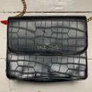 Valentino Red Chain Strap Crocodile Bag