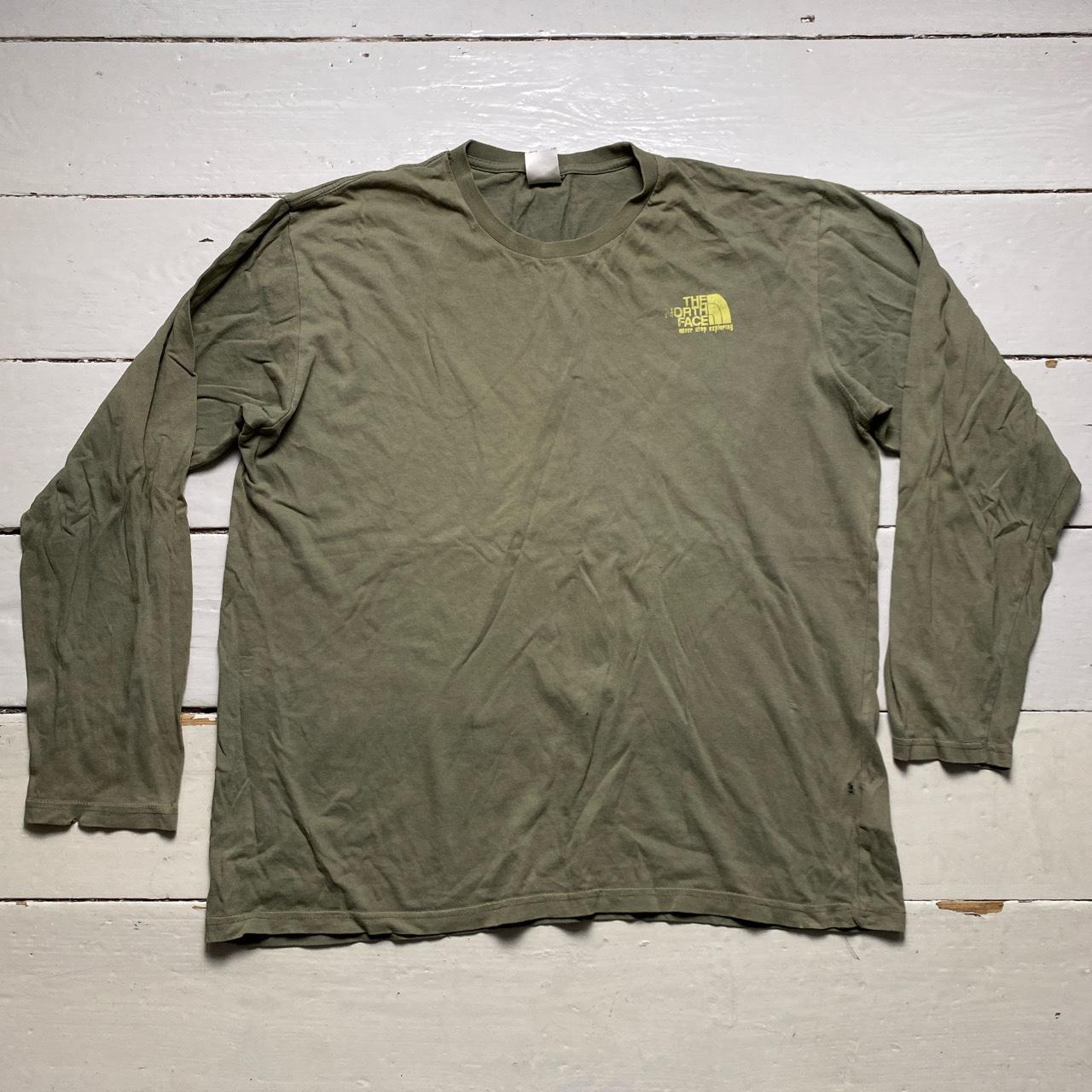 The North Face Vintage Green Long Sleeve T Shirt