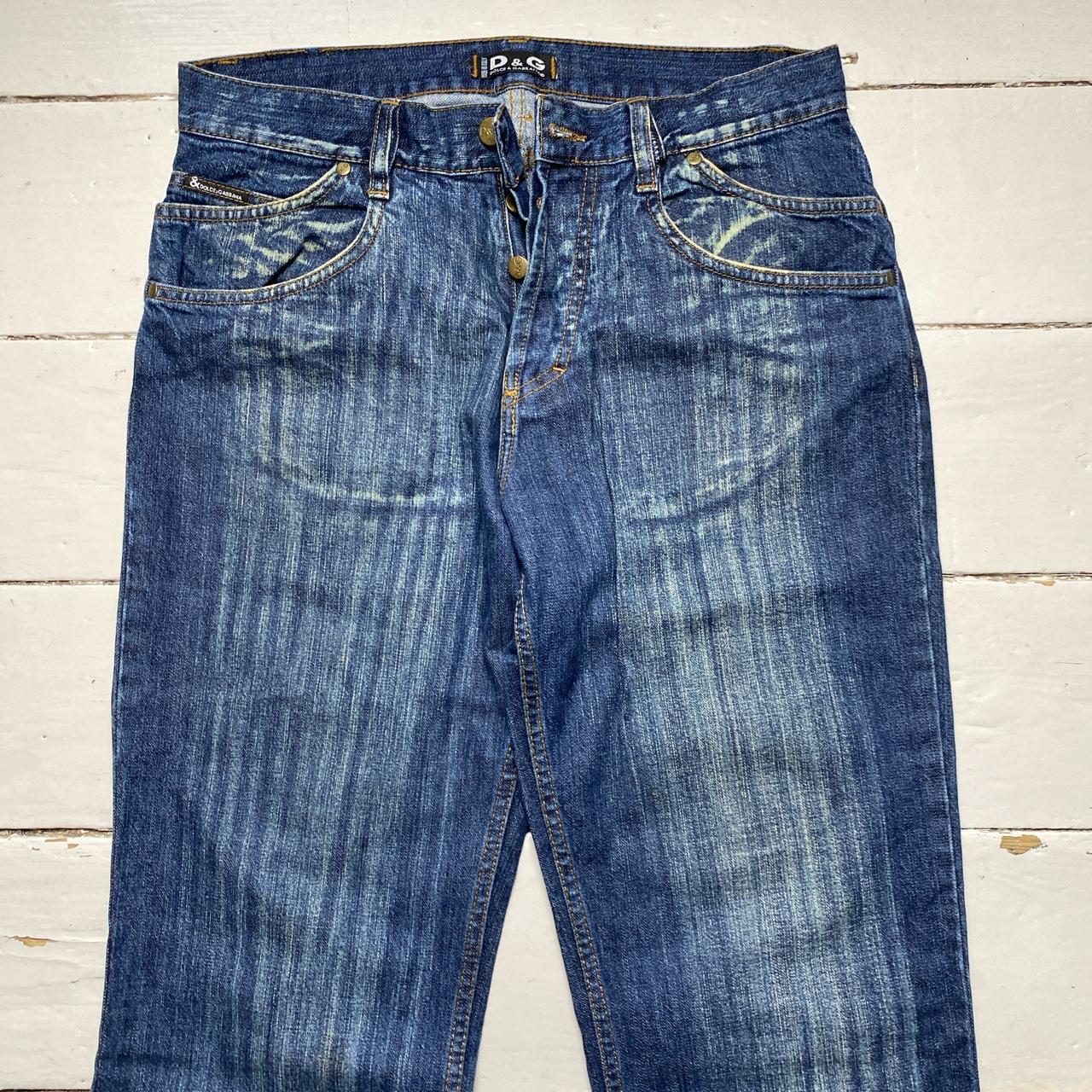 Dolce & Gabbana Navy Stonewash Jeans