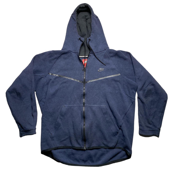 Nike Tech Fleece Navy and Black Hoodie (XL)