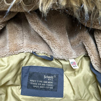 Schott USA Black Parka Coat (XS)