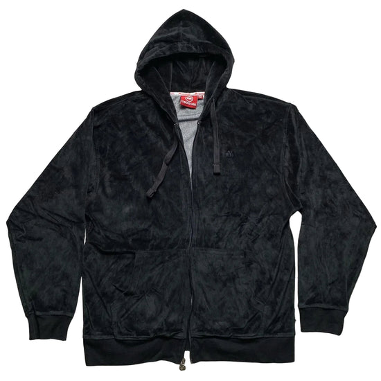 Mecca USA Vintage 90’s Velour Black Full Tracksuit (2XL)