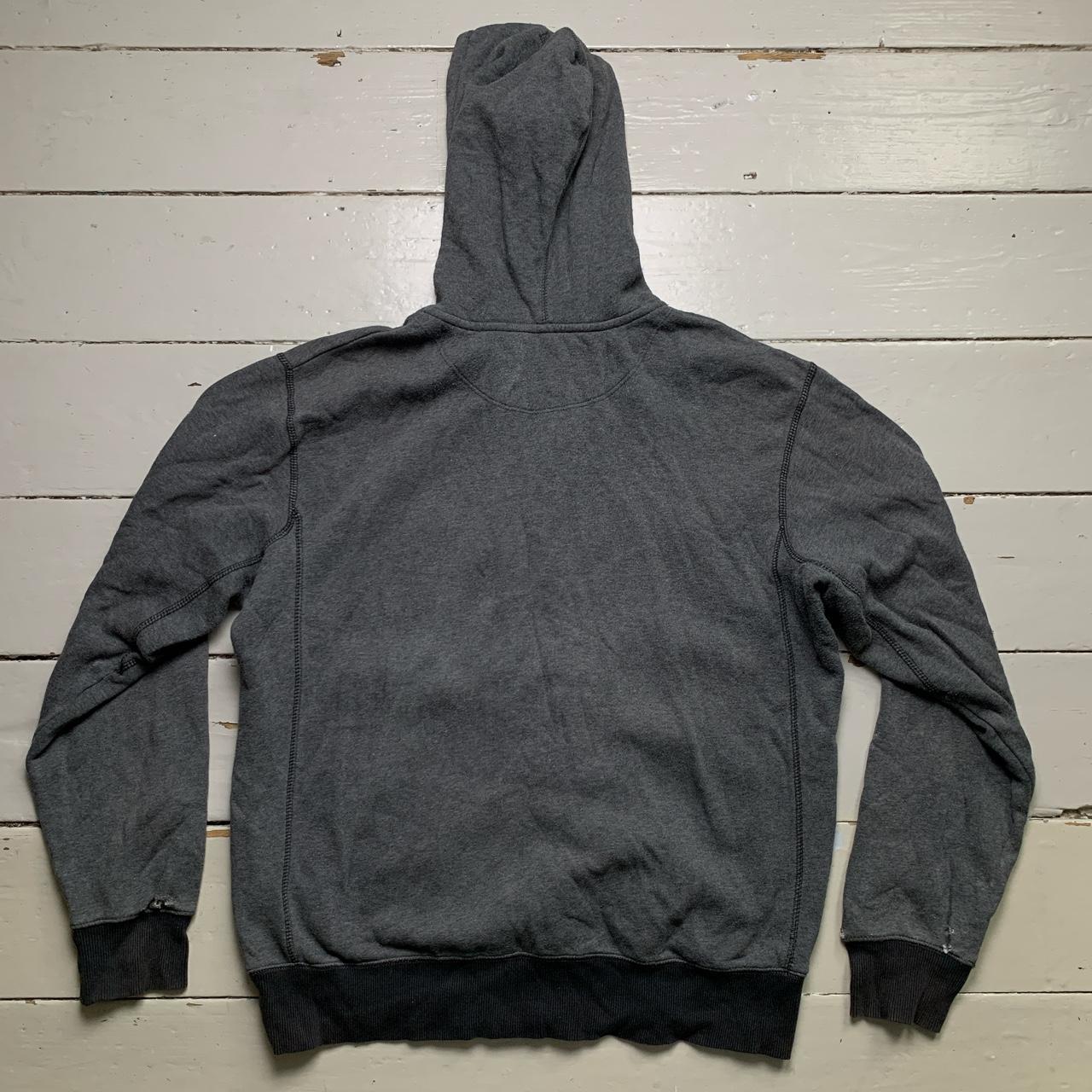 Nike Swoosh Grey and Blue Vintage Hoodie