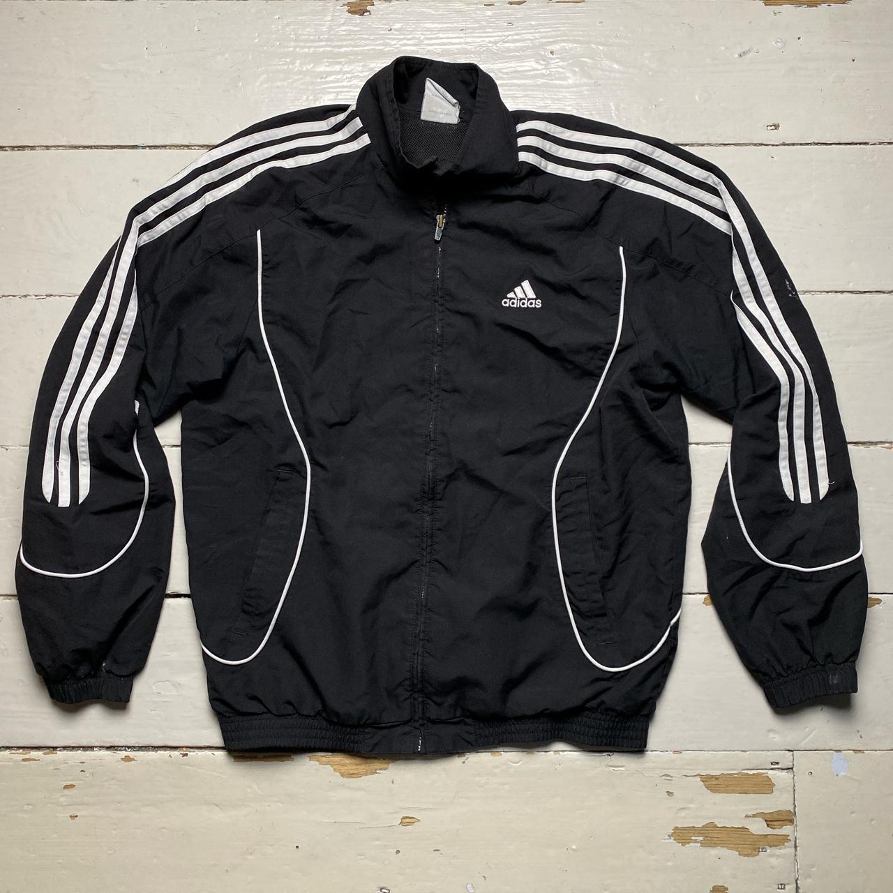 Adidas Vintage Shell Tracksuit Jacket Black and White