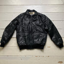 Avirex Type A-2 USA Black Leather Bomber Jacket