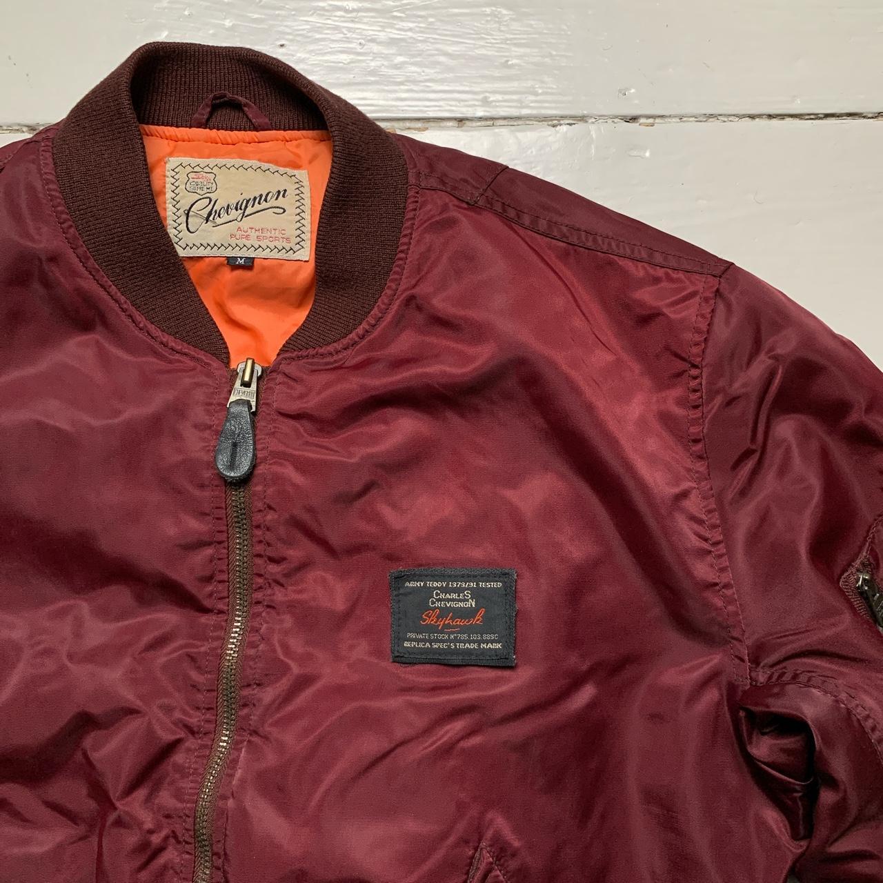 Charles Chevignon Skyhawk Vintage Pilot Bomber Jacket