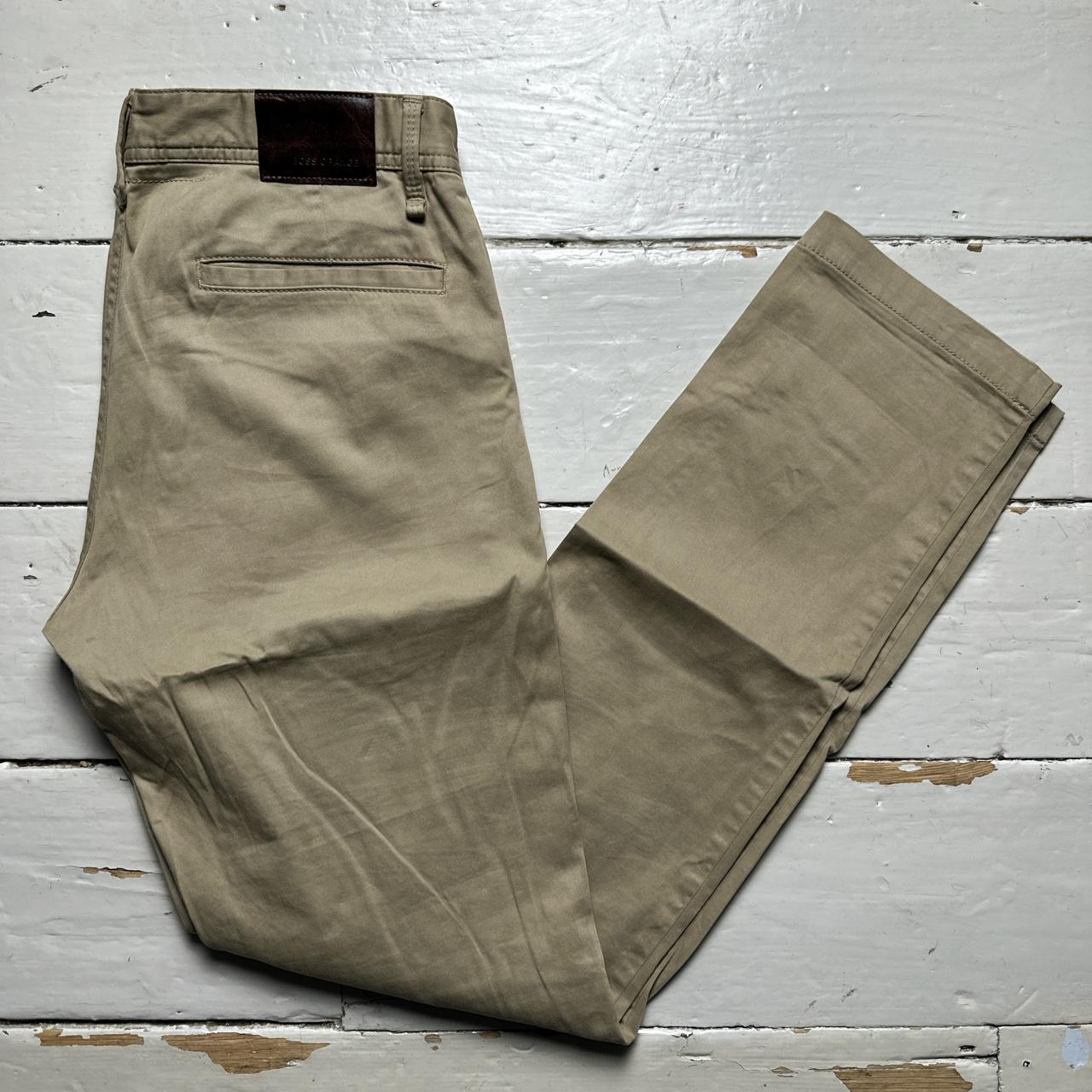 Hugo Boss Orange Khaki Sand Chino Trousers