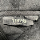 Traptar London Black Chenille French Red White and Blue Hoodie (S)