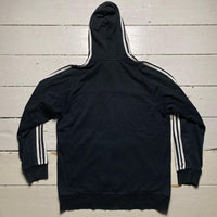 Adidas Performance Essentials Black and White Hoodie