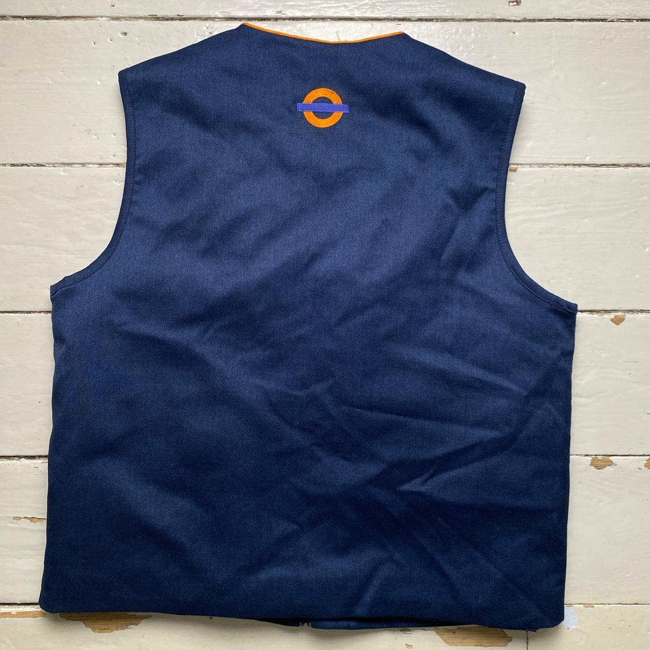 London Underground Overground Navy and Orange Gilet