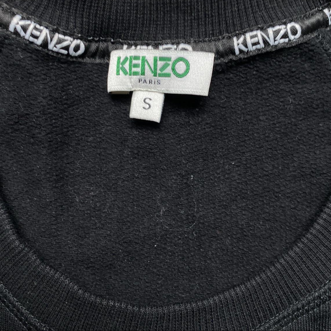 Kenzo Black Womens Floral Jumper (S)
