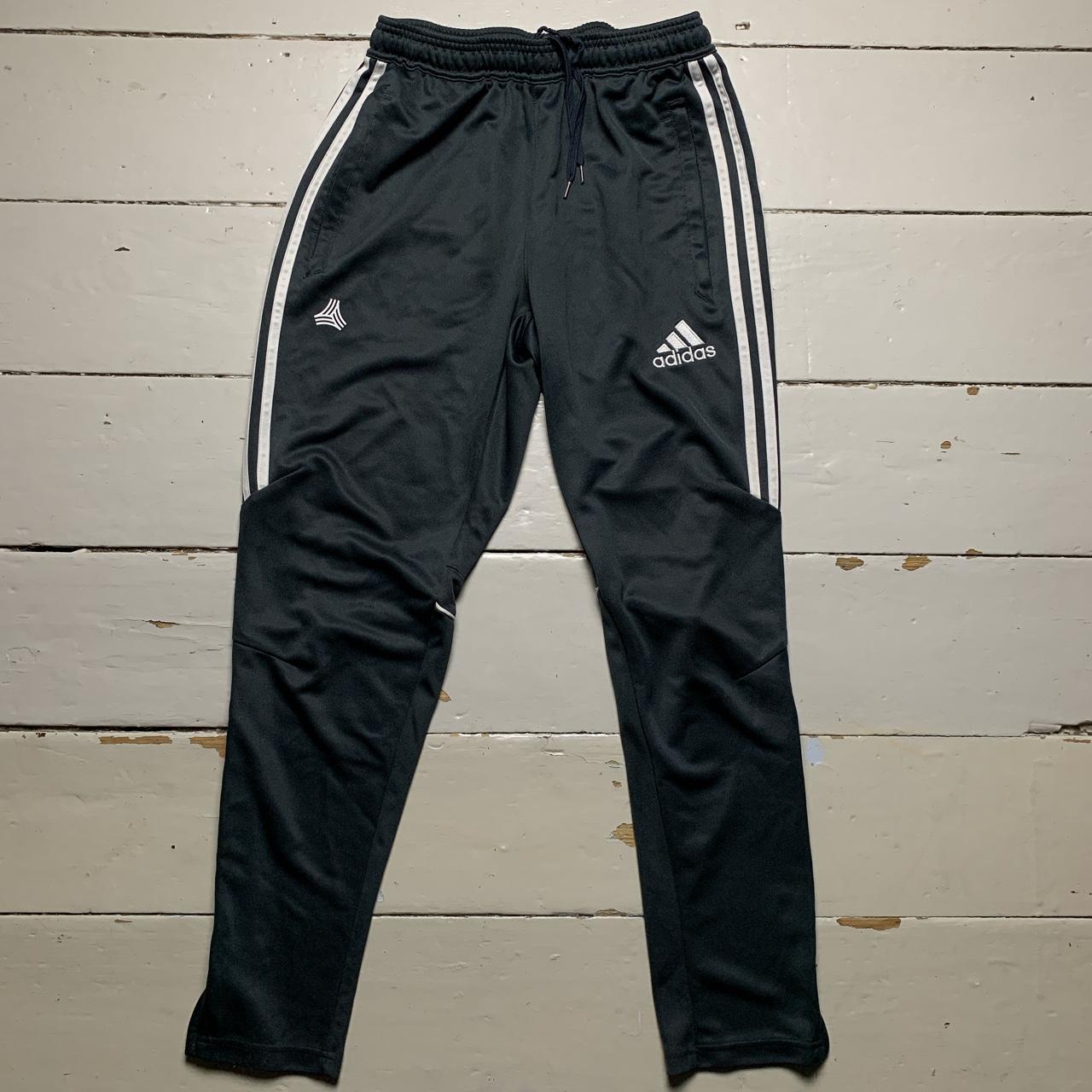 Adidas Football Grey and White Track Pant Slim Joggers