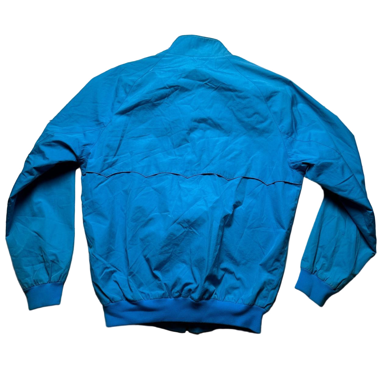 Baracuta G9 Harrington Vintage Light Blue Tartan Interior Bomber Jacket (M)