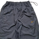 Nike Shox Black and Orange Vintage Shell Baggy Track Pant Bottoms (L)