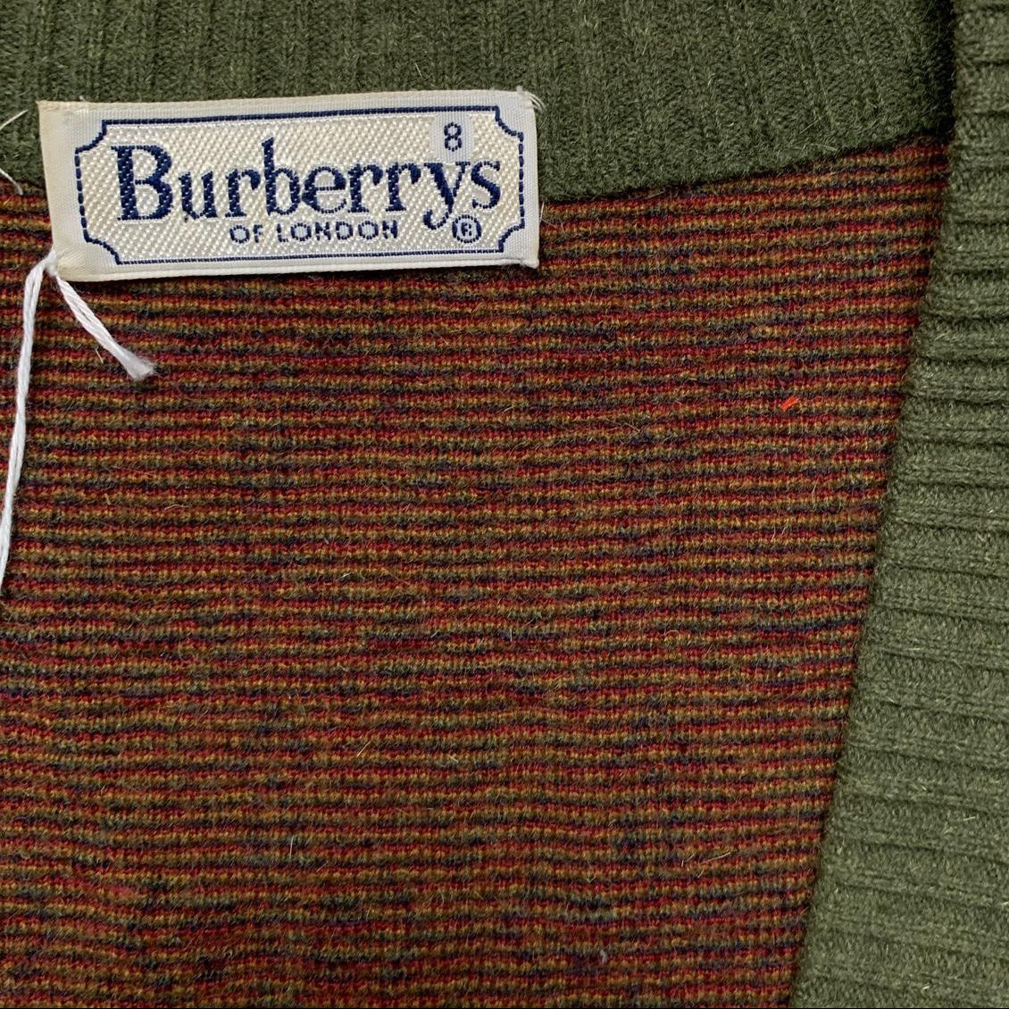 Burberrys Vintage Knit Cardigan Vest Gilet Jumper (XL)