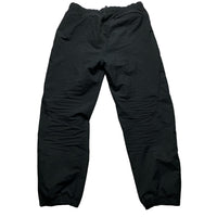 Nike Shell Trackpant Baggy Tracksuit Bottoms Black and Gold (L)
