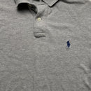 Polo Ralph Lauren Grey and Navy Short Sleeve Polo Shirt (M)