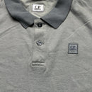 CP Company Grey Long Sleeve Polo Shirt (M)