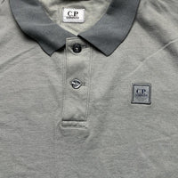 CP Company Grey Long Sleeve Polo Shirt (M)