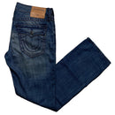 True Religon Ricky Distressed Big Navy Stitch Baggy Jeans (34W)