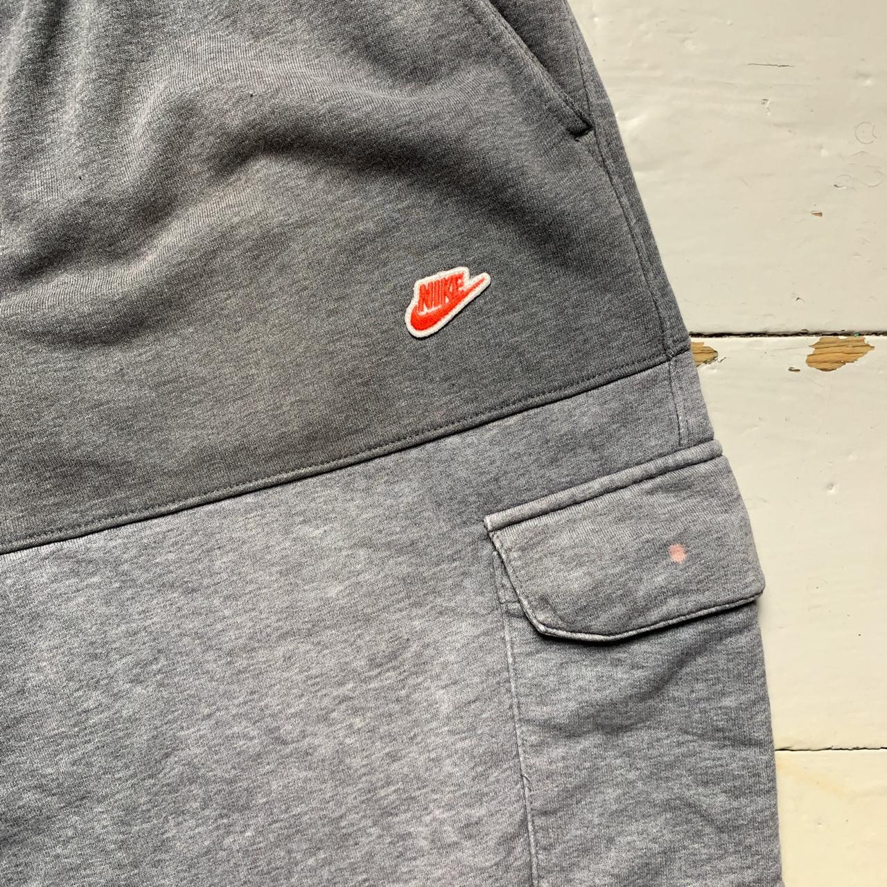 Nike Swoosh Cargo Jogger Shorts Grey Tri Tone