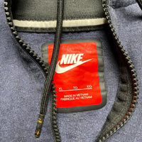Nike Tech Fleece Navy and Black Hoodie (XL)