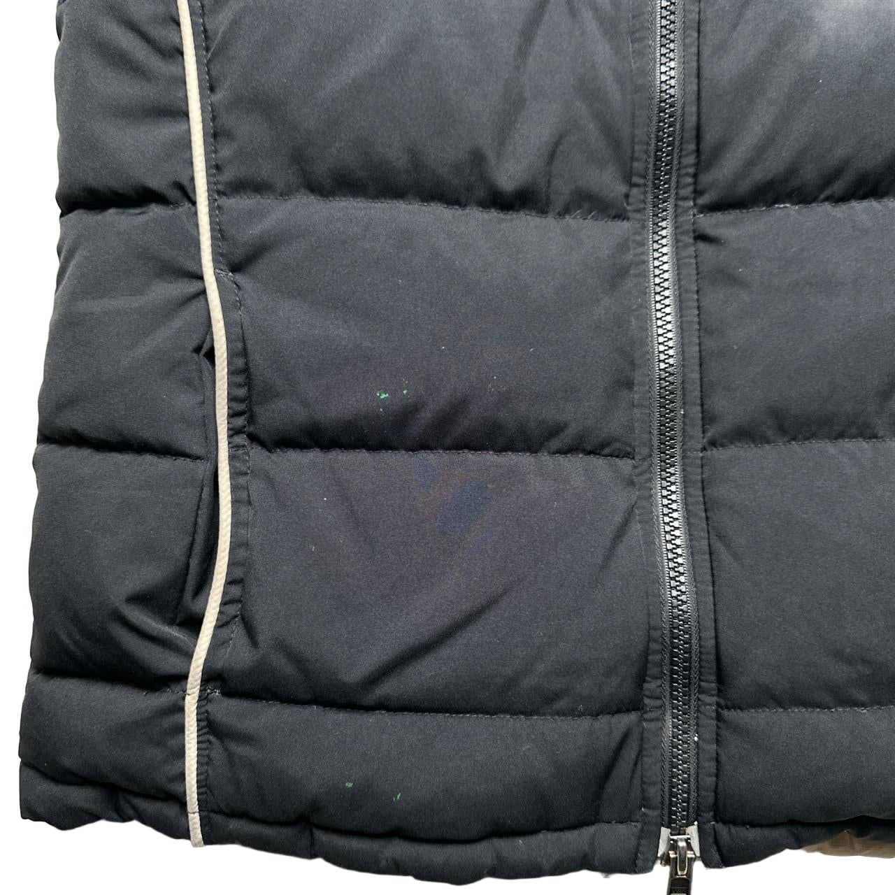 Nike Vintage y2k Womens Reversible Gilet Cream and Black (M)